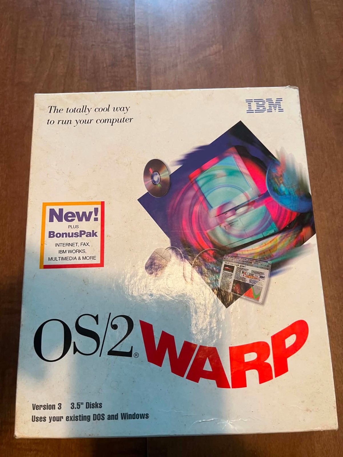 IBM OS/2 Warp Connect Version 3 3.5″ Disk Vintage Computer Software