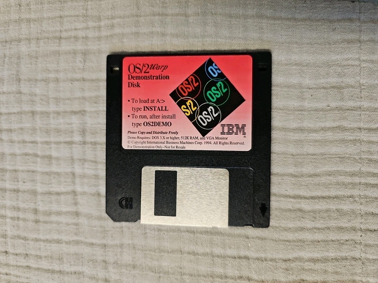 IBM OS/2 Warp Demo Disk 3.5″ 1994