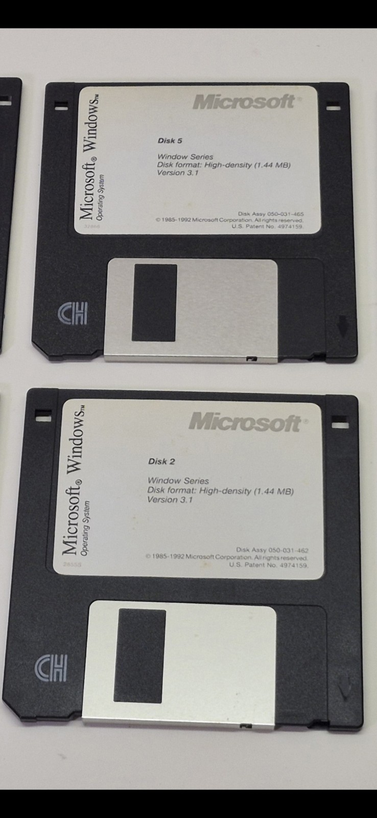 3.5″ HD Floppy Disk (1-6) Full Set Microsoft Windows 3.1 Operating System