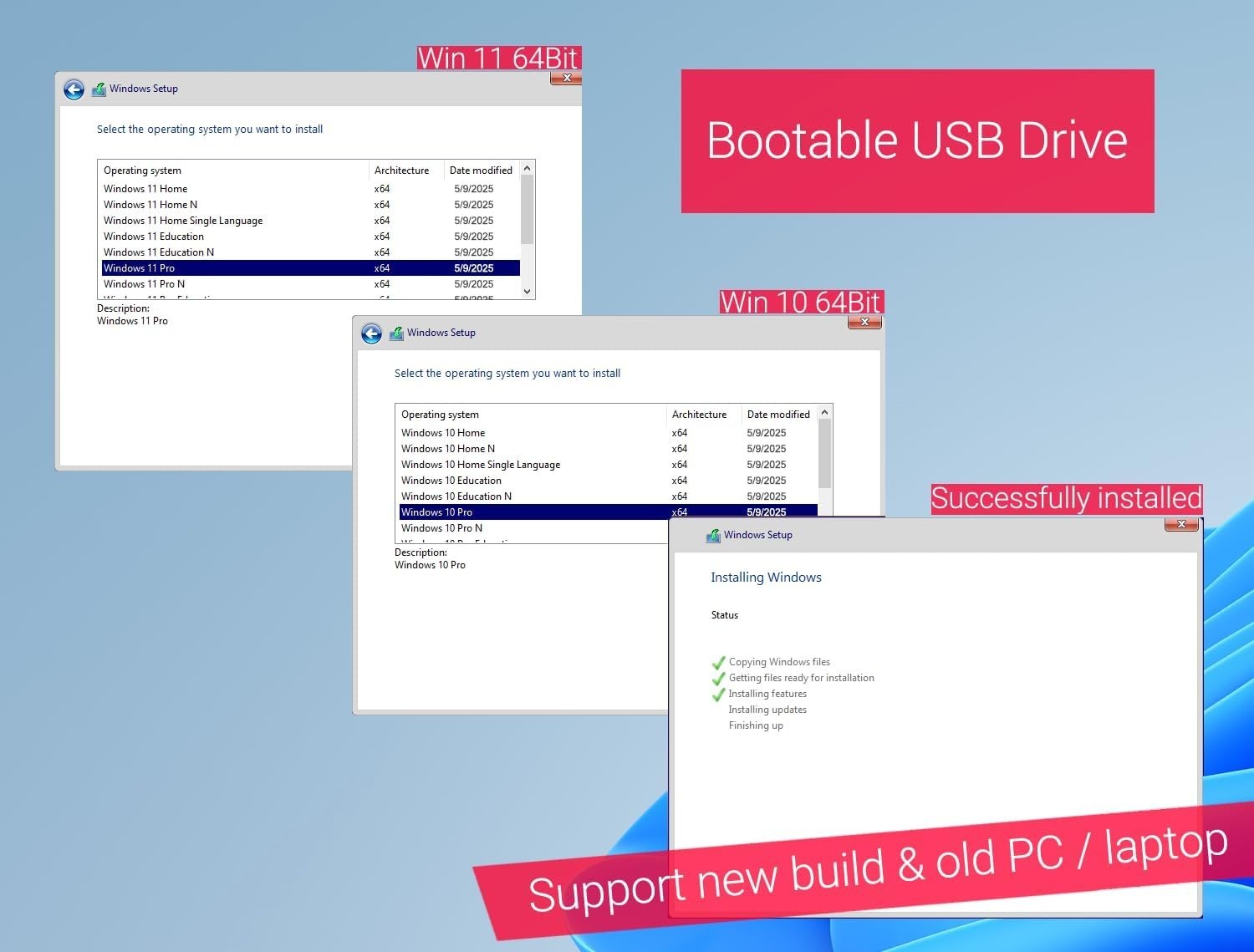 Ultimate 32GB USB Drive 3.2 – Reinstall Windows 11/10 Without TPM Required