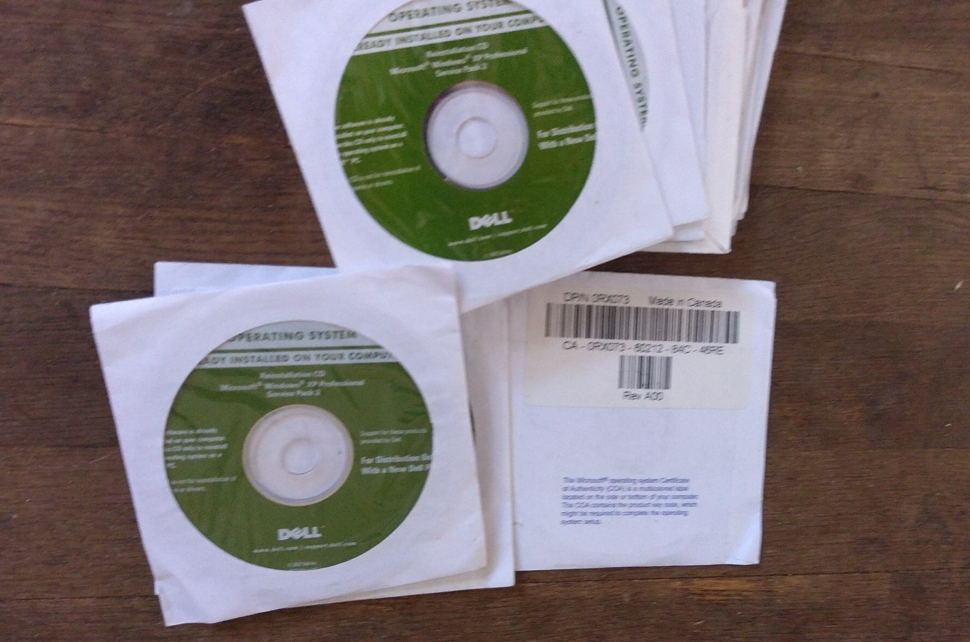 Dell Windows XP Service Pack 2 reinstall cd w Roxio Easy Creator CD Quik ship