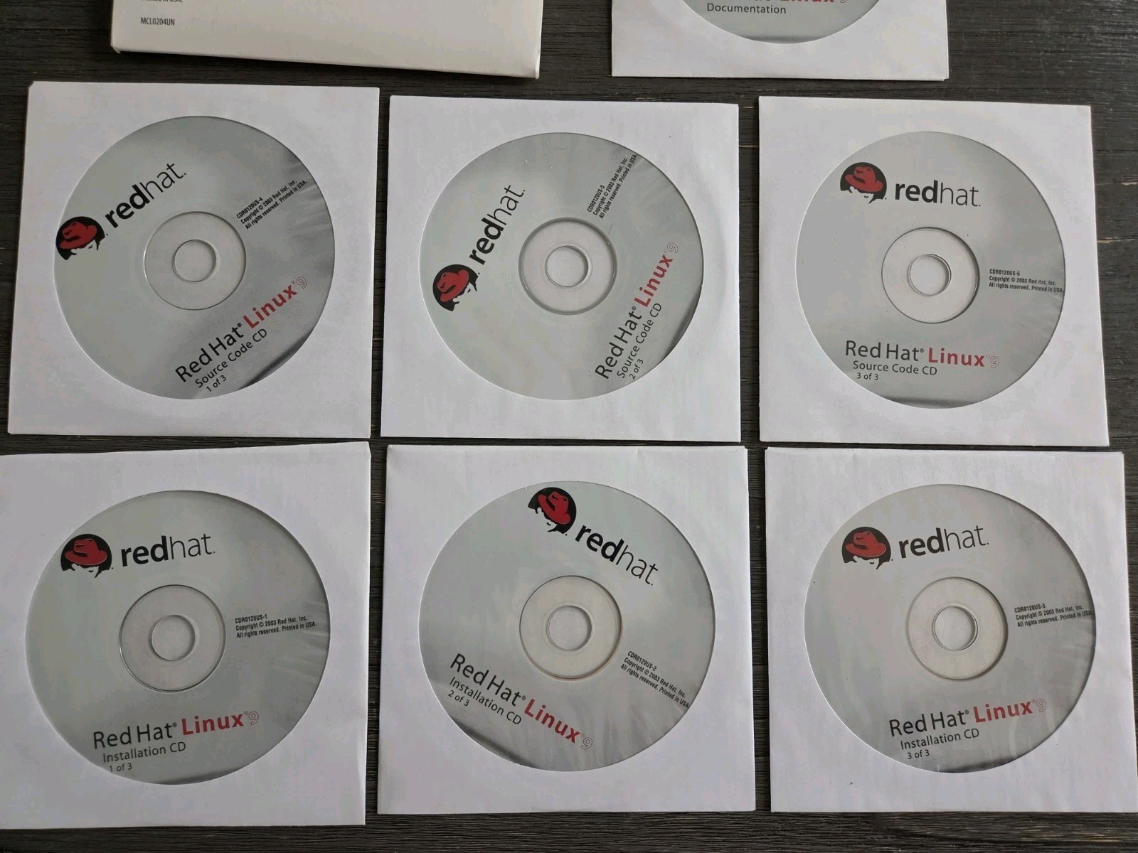 Red Hat Linux Operating System 7 CD Set Unknown Version Free Shipping
