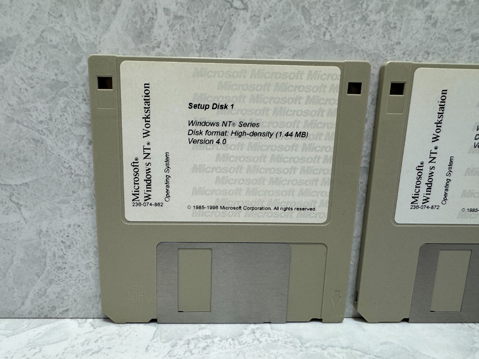 Microsoft Windows NT Workstation 4.0 Setup Disks 1–3 • Original 3.5″ Floppy Disk