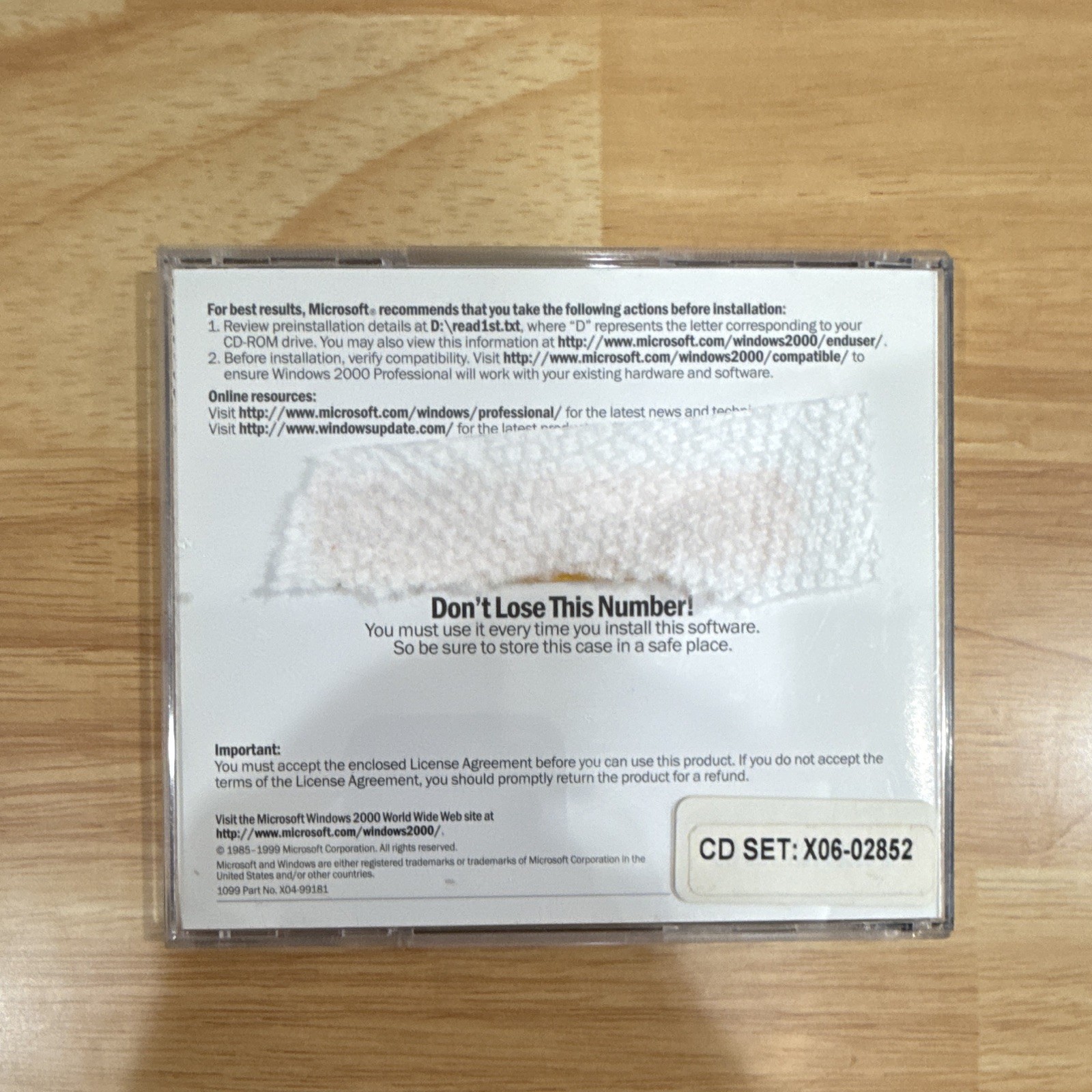Microsoft Windows 2000 Professional (Upgrade Edition) With Product Key