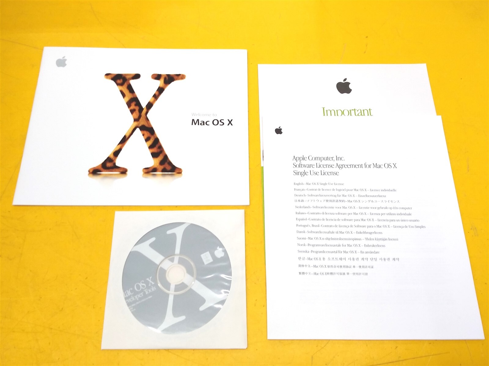 ⭐️⭐️⭐️⭐️⭐️ Apple Mac OS X Manual & Developer Tools Disc 2002 Jaguar 10.2