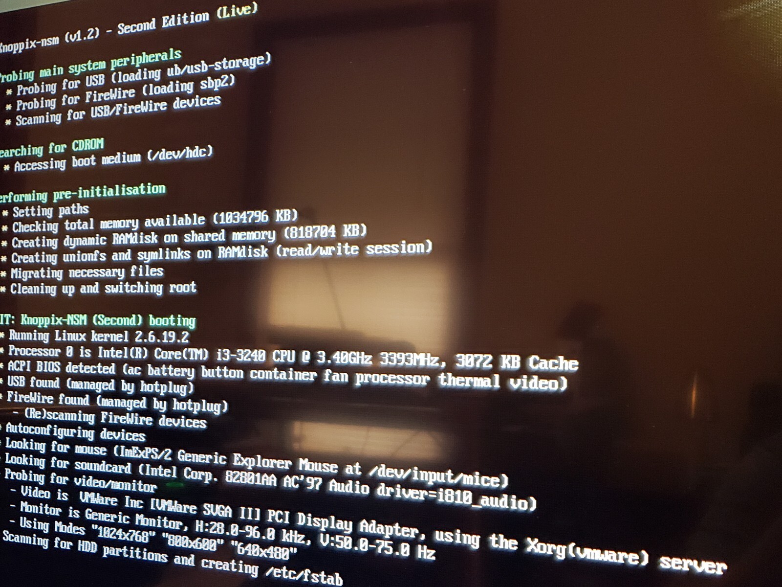 Knoppix NSM 1.2