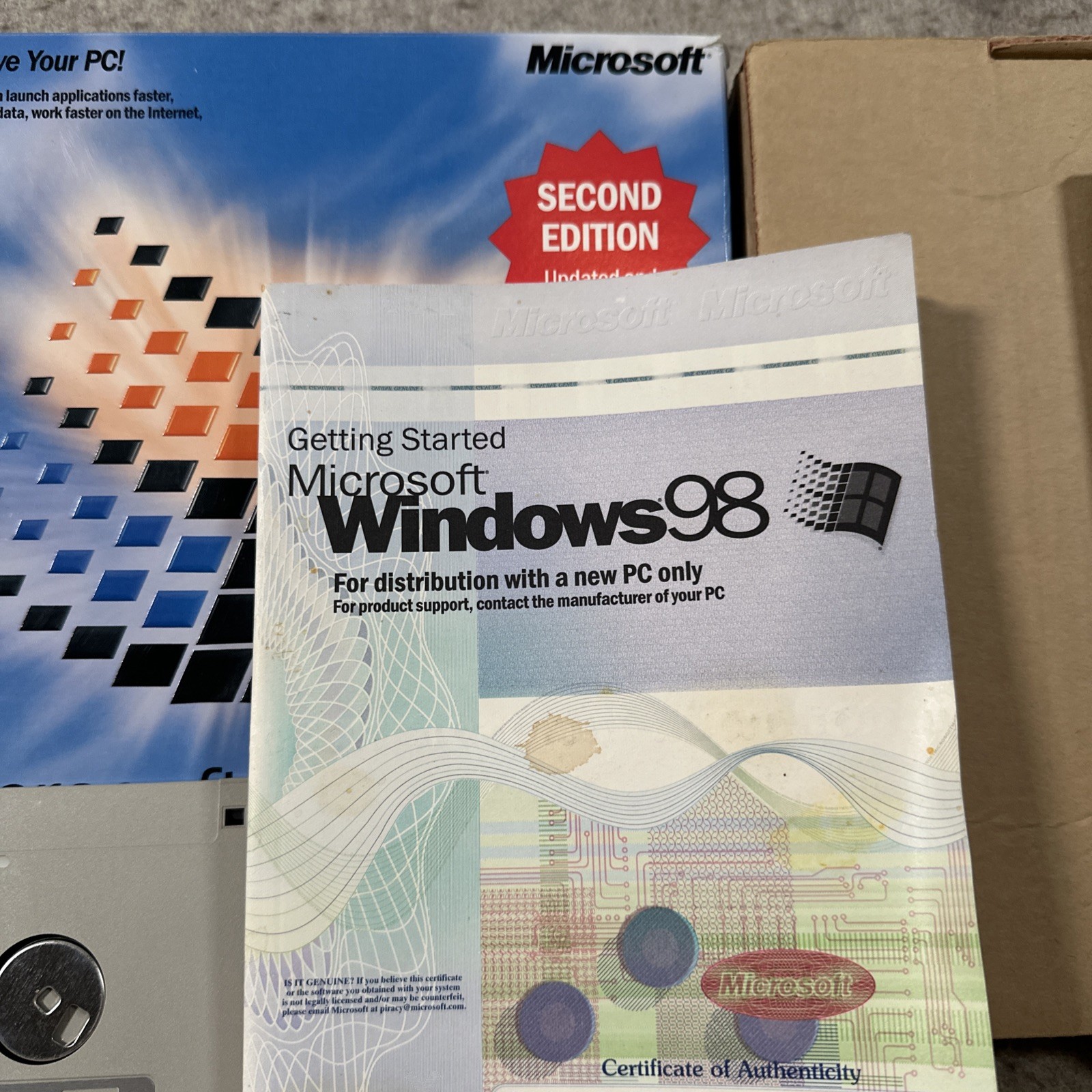 Vintage Microsoft Windows 98 Floppy Boot Disc (Parts/Repair)