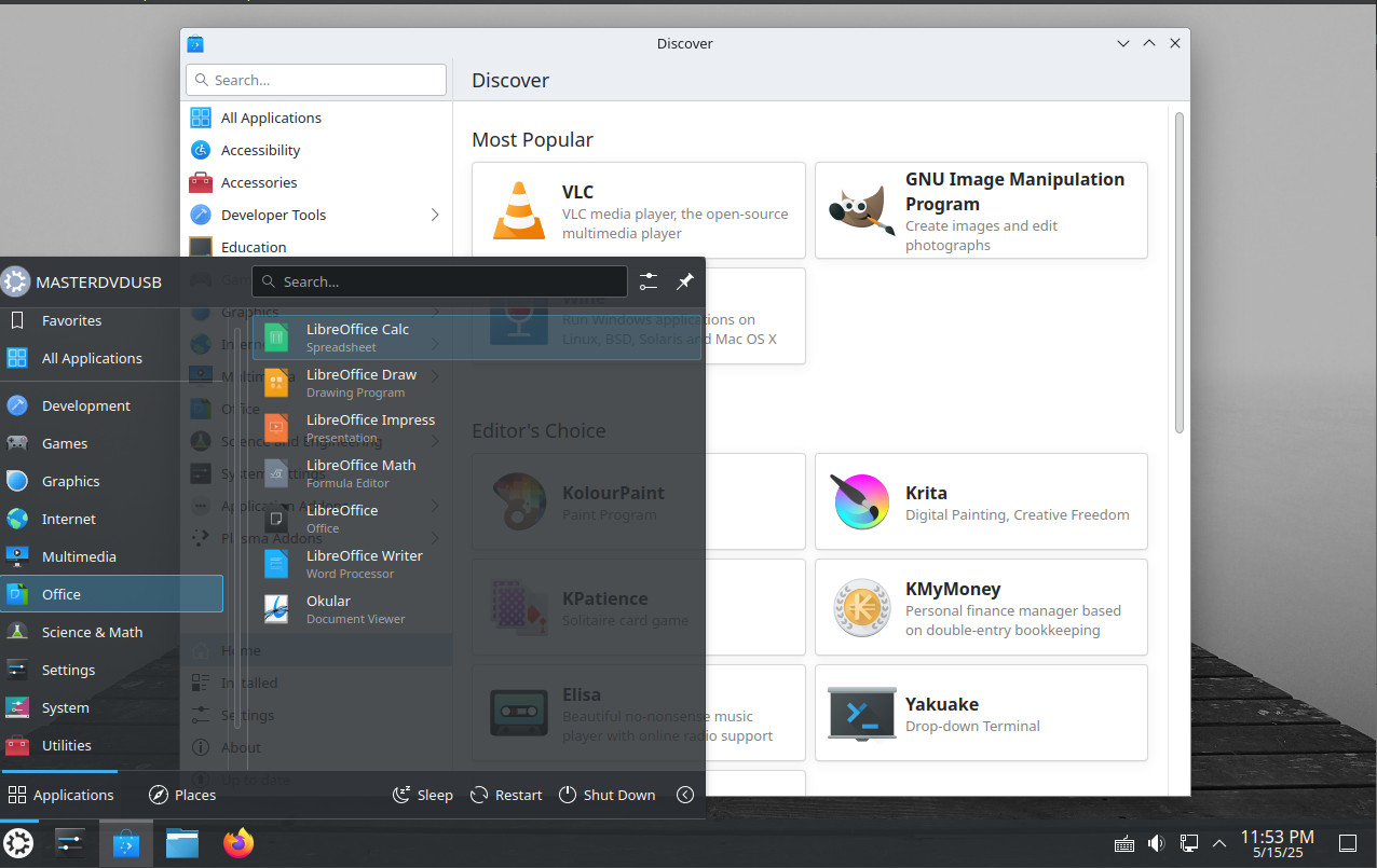 Kubuntu 24.04.2 USB Bootable LIVE | INSTALLER | UEFI | BIOS | LATEST VERSION