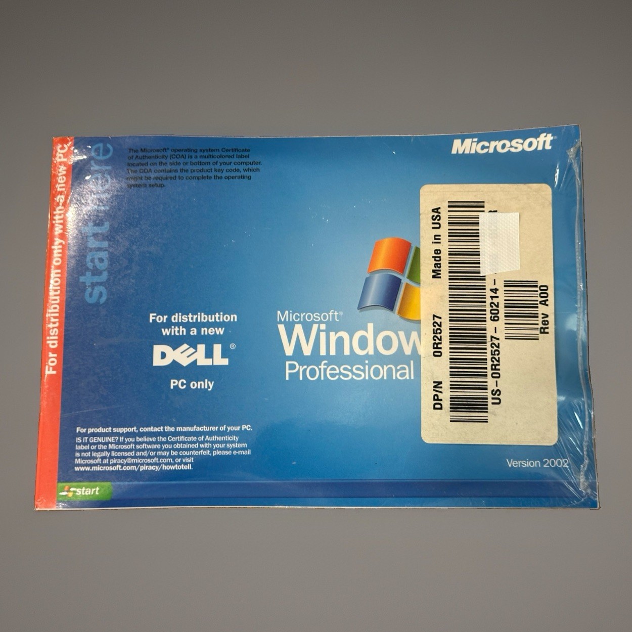*Lot of 5* Microsoft Windows XP Professional Version 2002 OEM Software For Dell