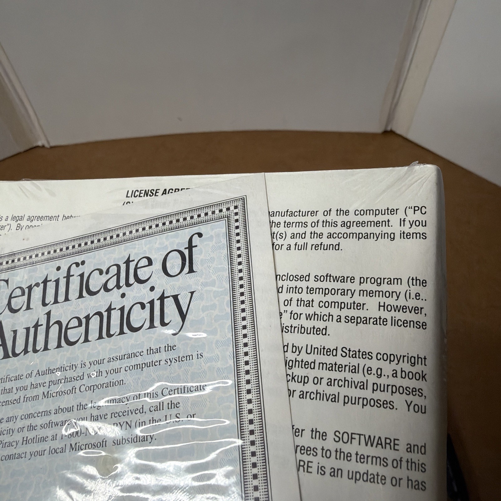 Vintage Microsoft MS-DOS 6.2 Concise User’s Guide 3.5″ w/ COA New Sealed