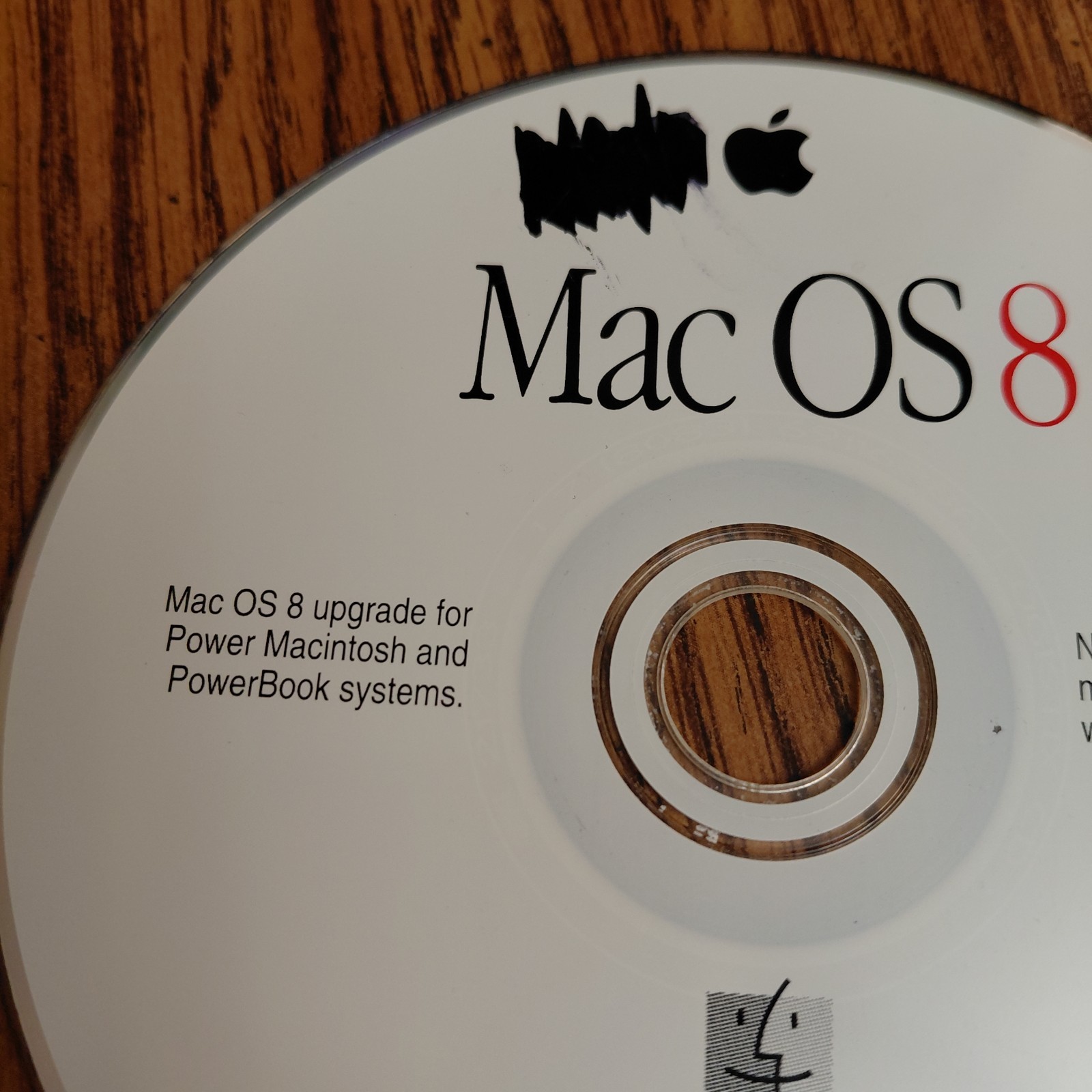 Apple Mac OS 8 Upgrade for Power Macintosh CD Version 8.0 1997 CD ROM Disc Only