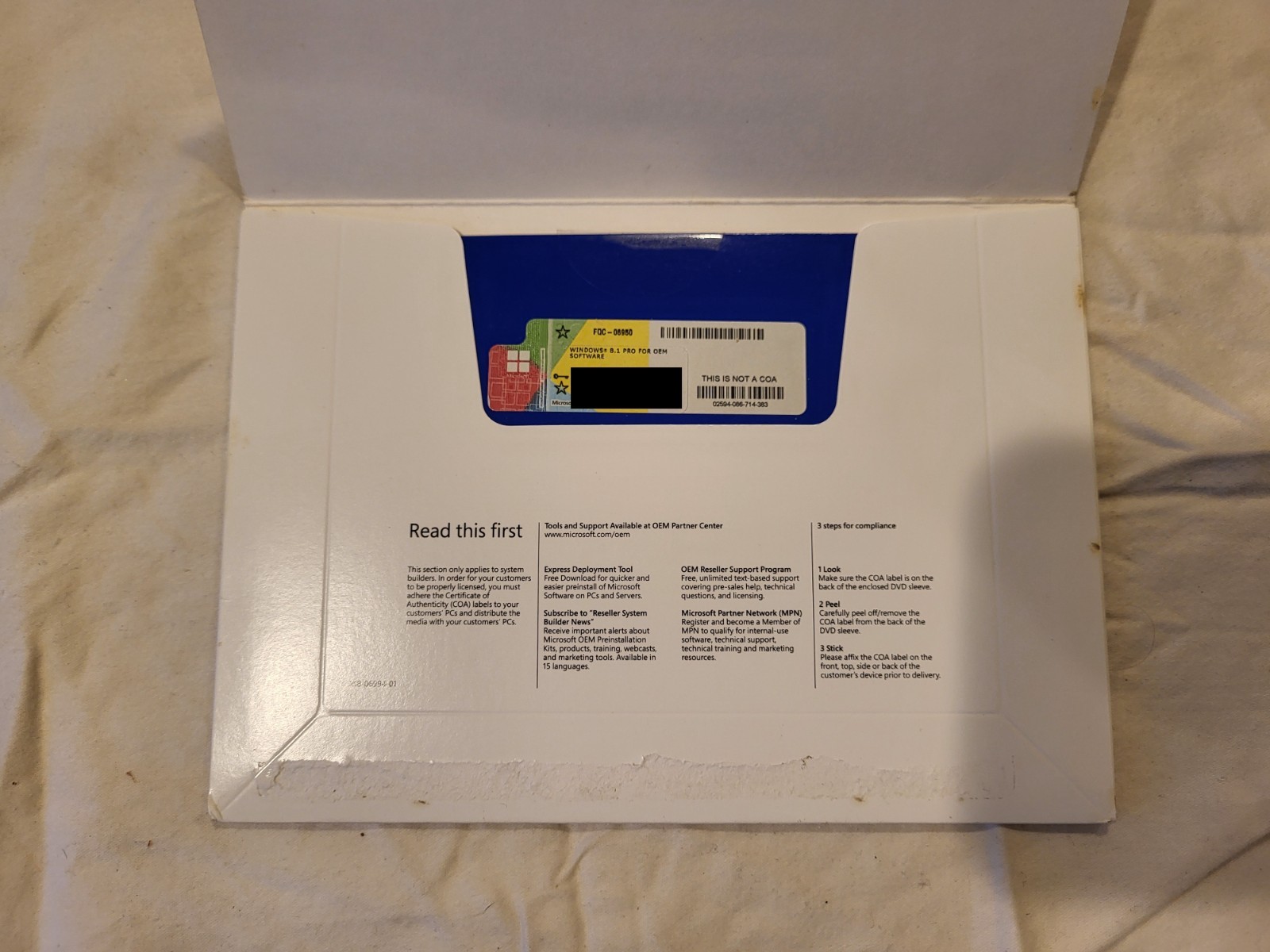 Microsoft Windows 8.1 Pro x64 English 1PK DSP OEI DVD