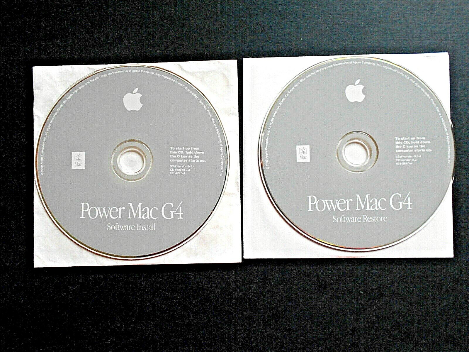 Mac Power Mac G4 Software Install, Restore, Hardware Test, iPhoto, iMovie 2 Set