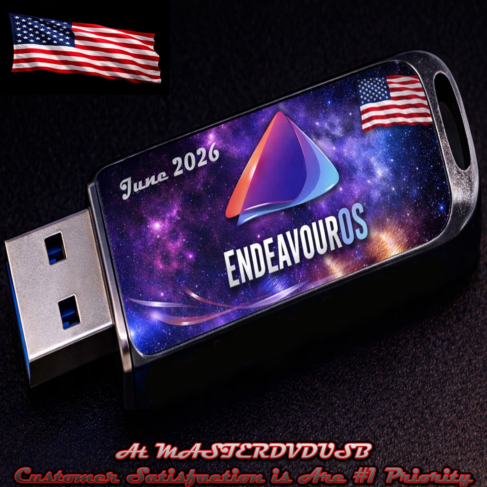 EndeavourOS TITAN-Neo June 2026 Installer USB Bootable USA Same Day Shipping