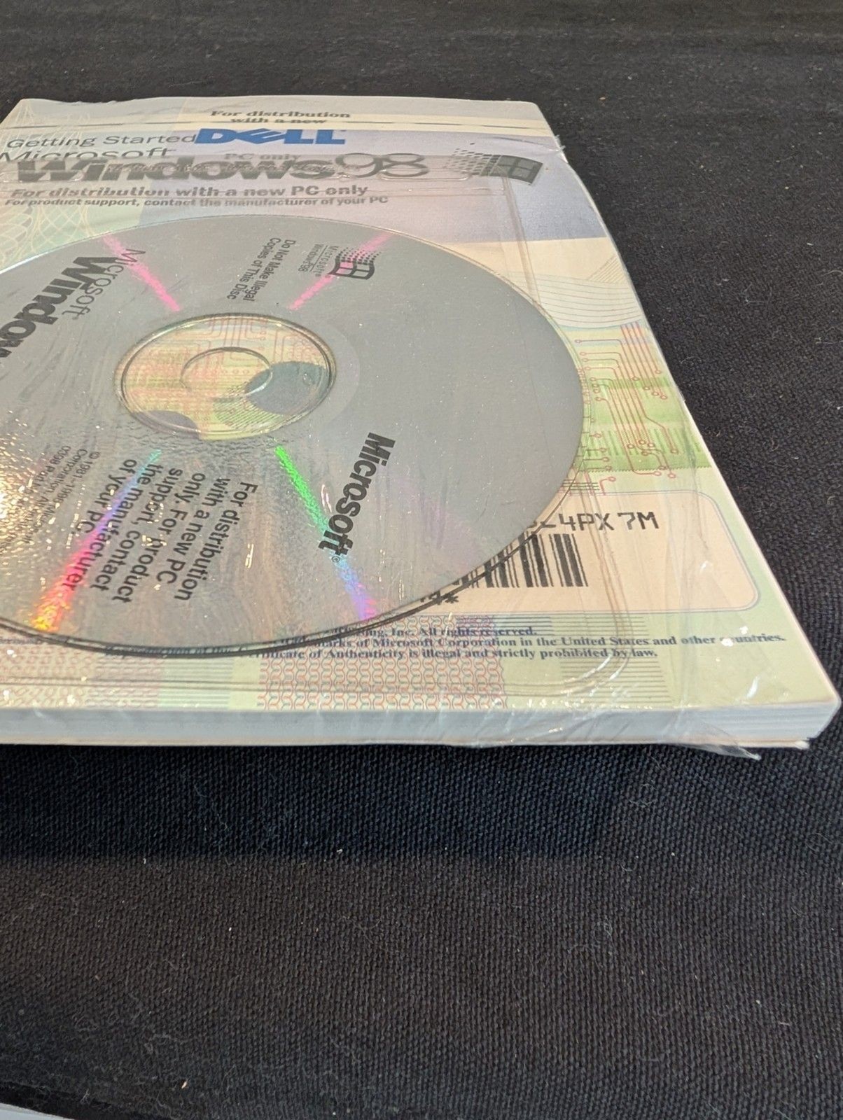 Microsoft Windows 98 OEM (Dell Edition) – Factory Sealed – Manual & CD