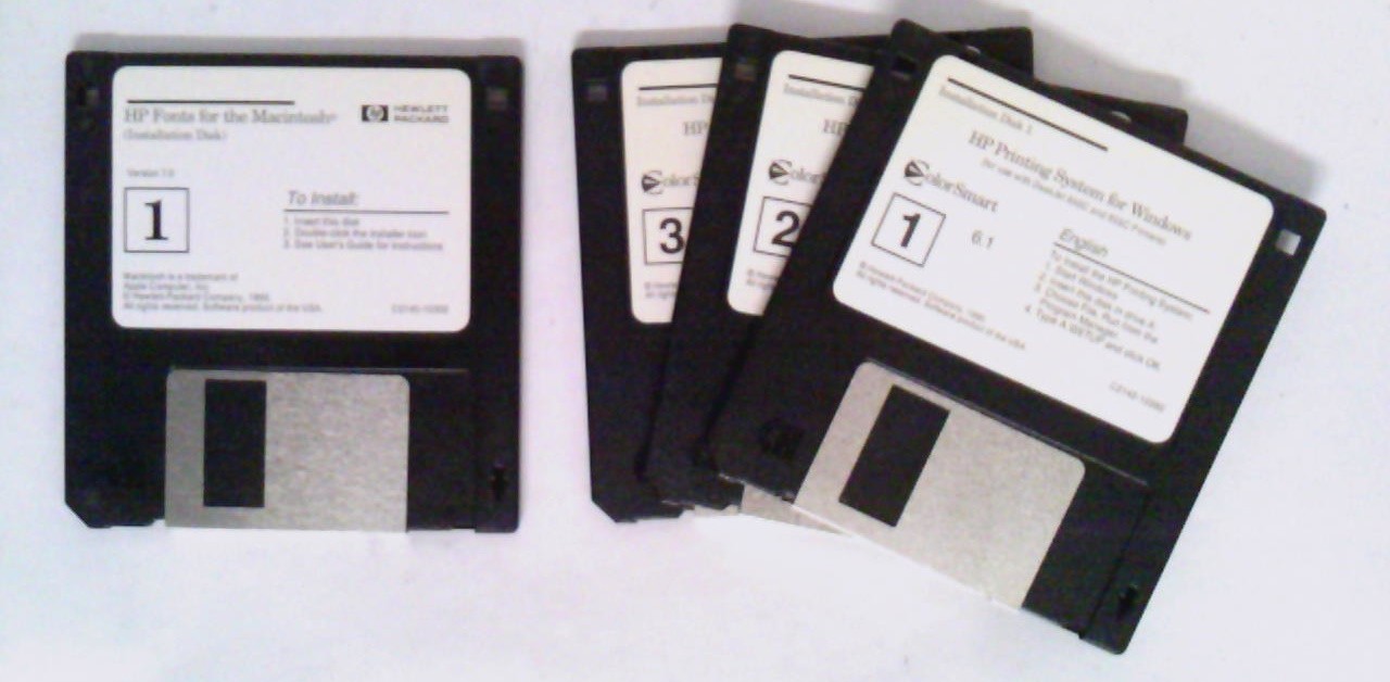 ✅ HP DeskJet 850C/855C Printer~(7) Program Disks~Version 1.0~1995~Windows & Mac