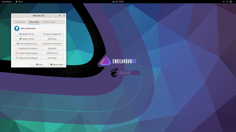 EndeavourOS 11-2023 64 Bt FAST 32 Gb USB 3.2 Drive Linux Bootable Live Install