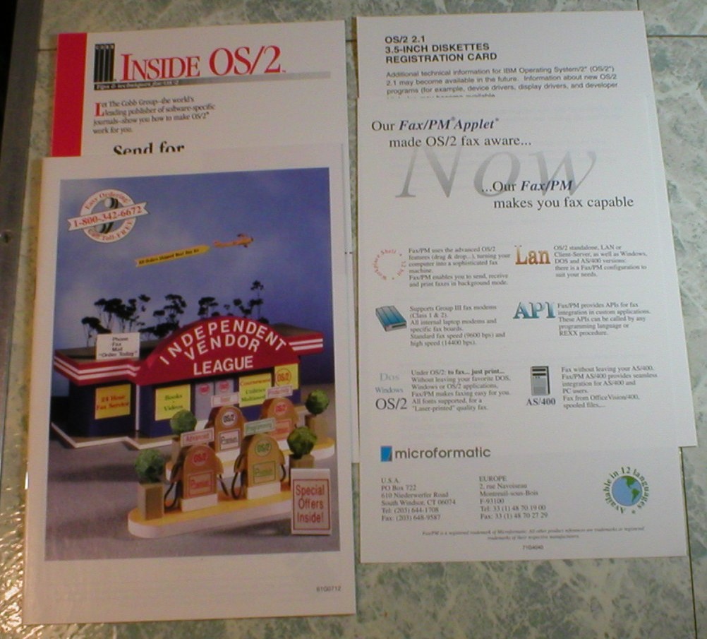IBM OS/2 Version 2.1 –3.5” Floppy Disks–Open Box–Disks Still Sealed +2 OS/2 Mags