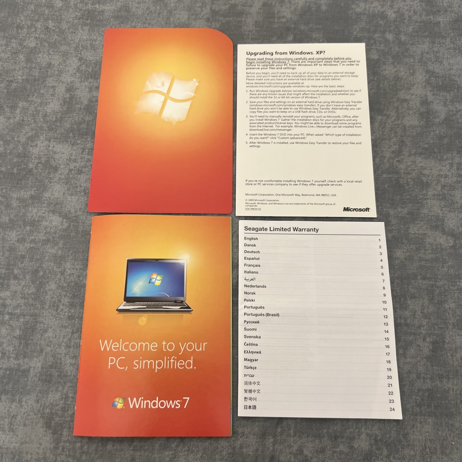 Microsoft Windows 7 Ultimate Upgrade 32/64 DVD with Key in Retail Box
