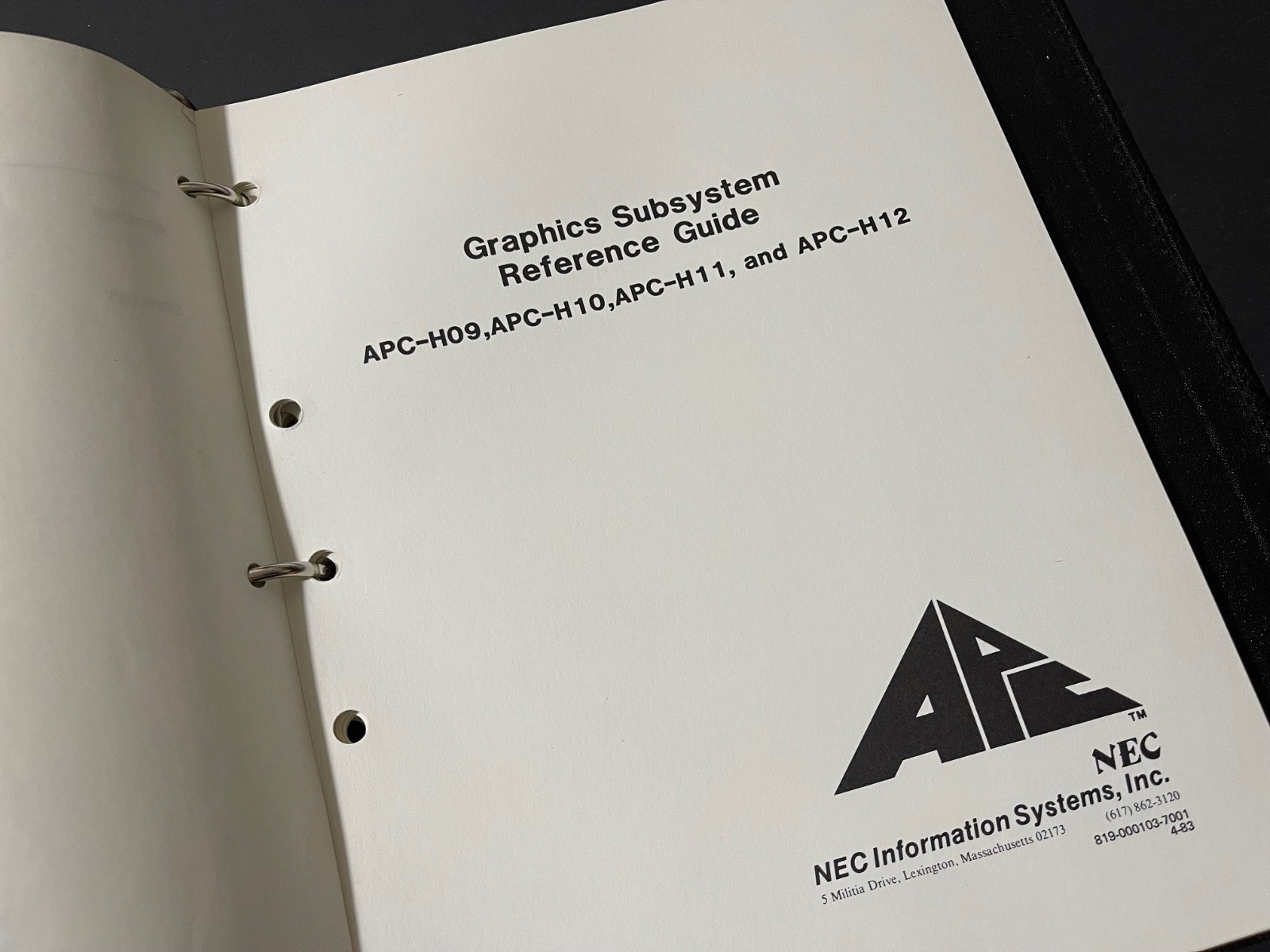 GSX-86 Grapics Ext Programmers Guide NEC APC RARE VINTAGE by Digital Research