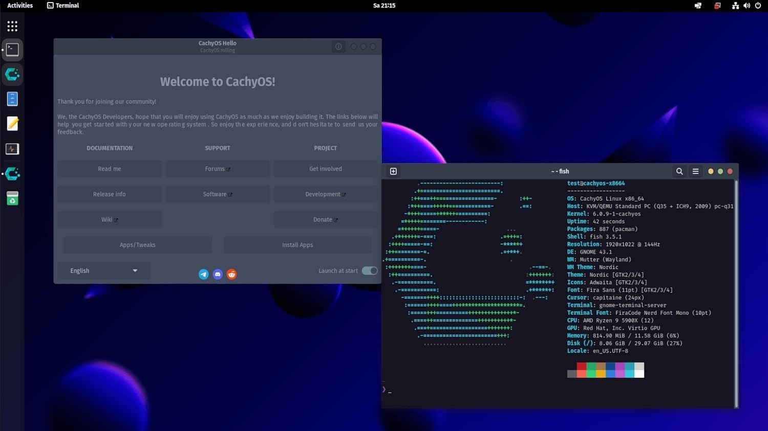 Latest New Release Cachy CachyOS Linux OS Safe Operating System for PC on DVD