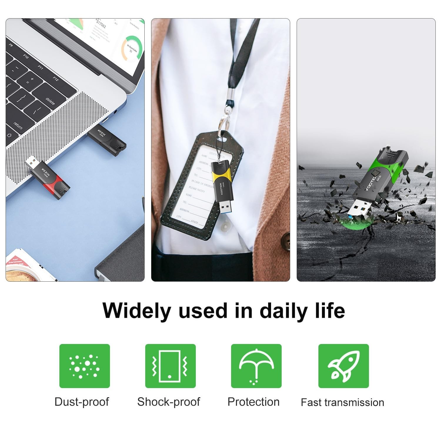 KEXIN 32GB Flash Drive 5 Pack 3.0 Thumb Drive USB Flash Drive USB 3.0 Memory …