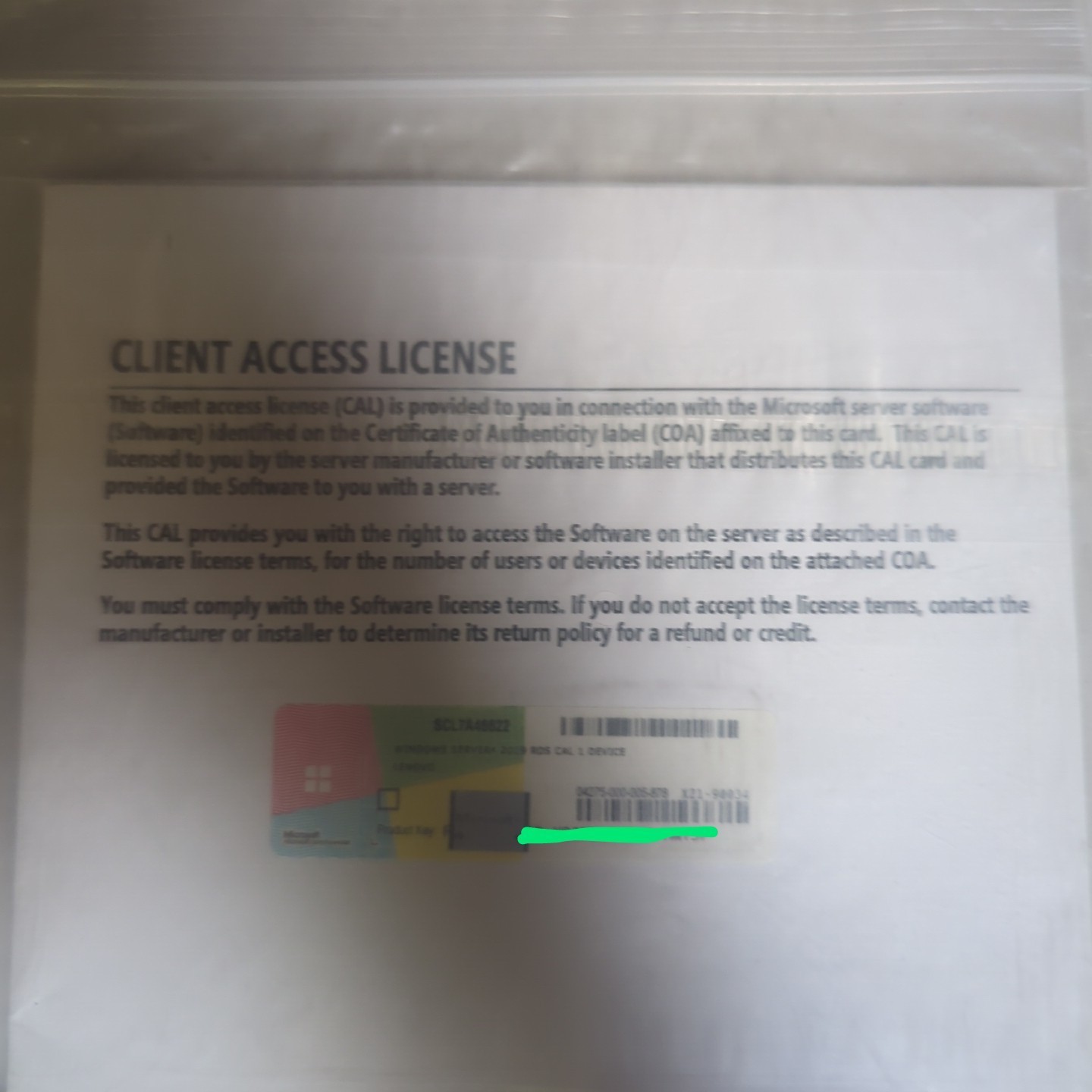 Lenovo Windows Server 2019 Remote Desktop Services CAL (1 Device) 7S05002CWW