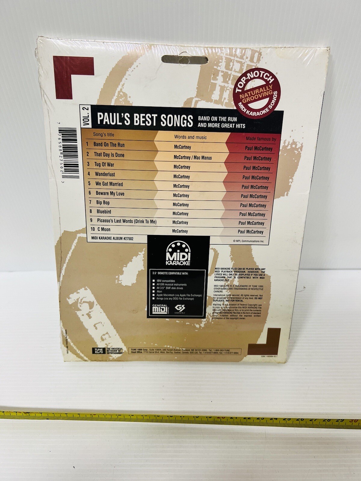 PAUL’S BEST SONGS MIDI KARAOKE FLOPPY DISK PC SOFTWARE SEALED NEW