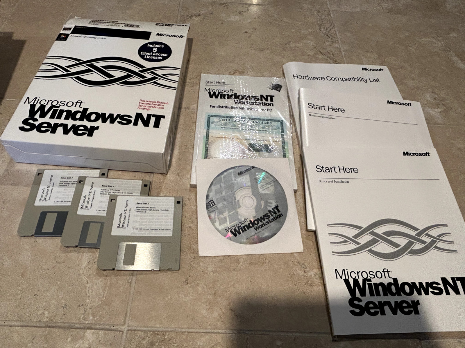 Microsoft Windows NT Advanced Server Version 4.0 CD Rom 5 client
