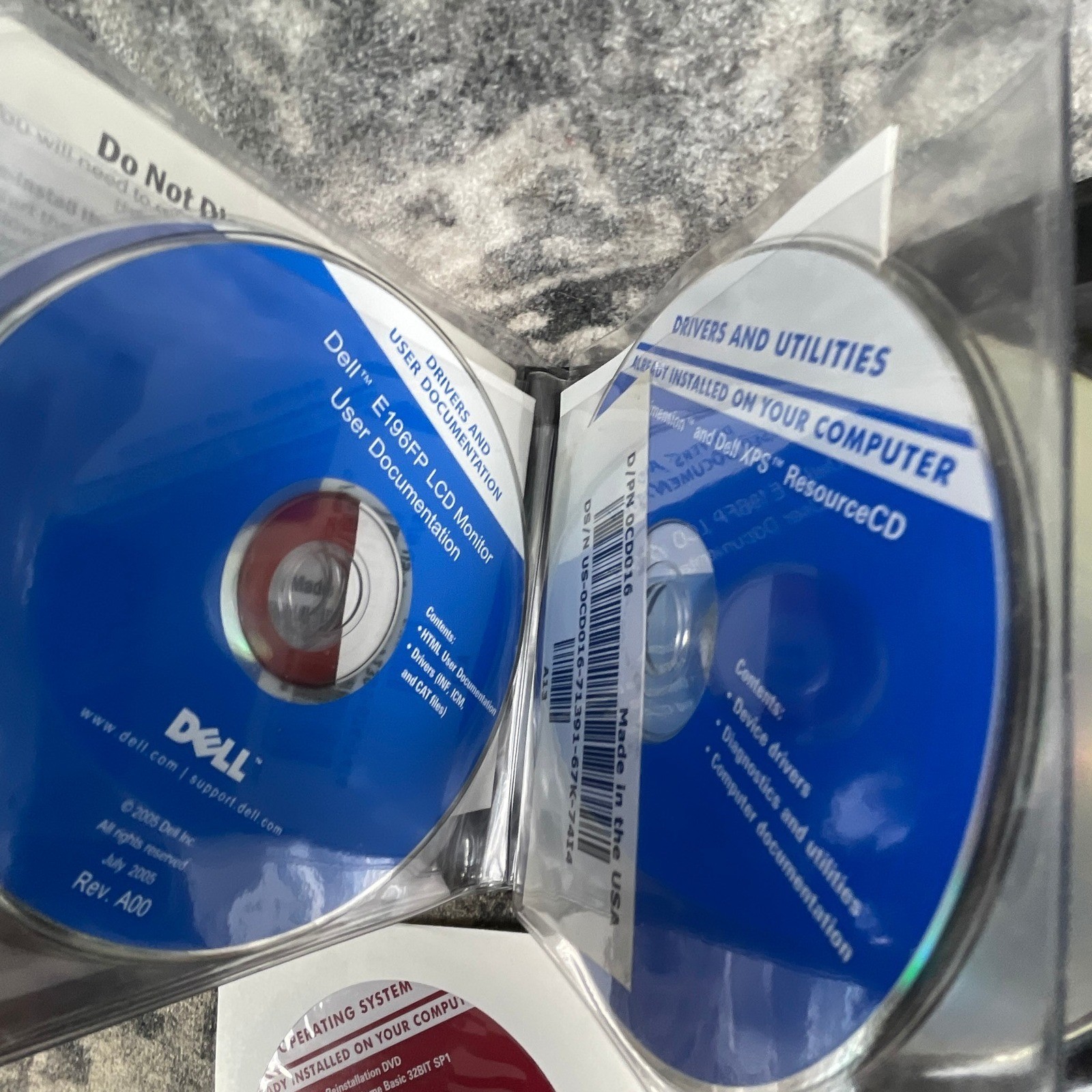 Dell XPS Software CD Wallet Lot Windows Vista XP Pro Drivers Utilities Trend