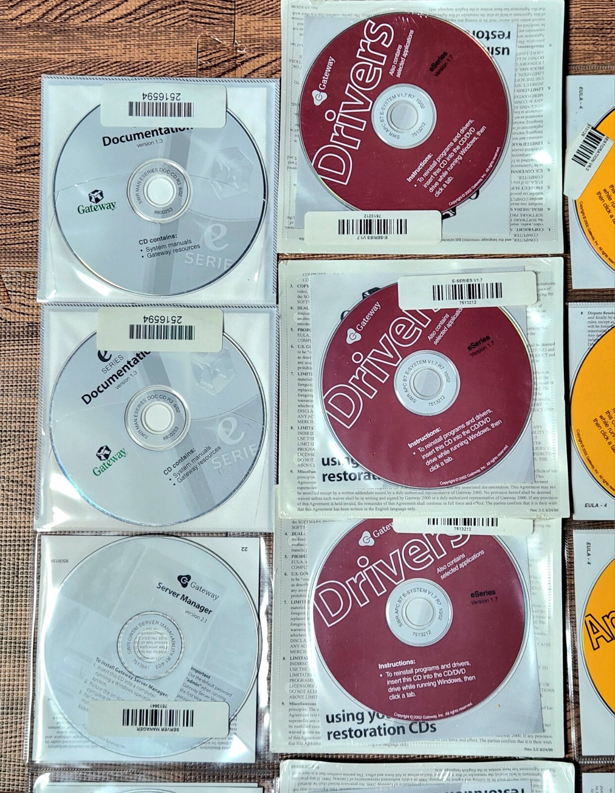 (12 Disc Lot) Vintage Gateway Applications Disks Drivers Documentation Server