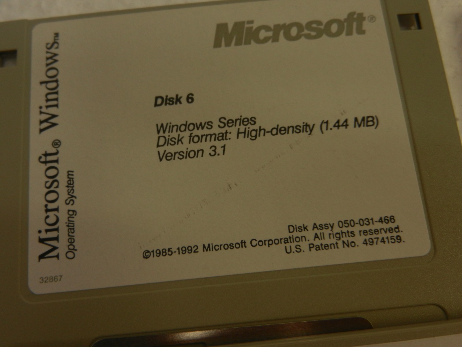 Microsoft Windows 3.1 Operating System 3.5″ Floppy Disks 6 Floppies