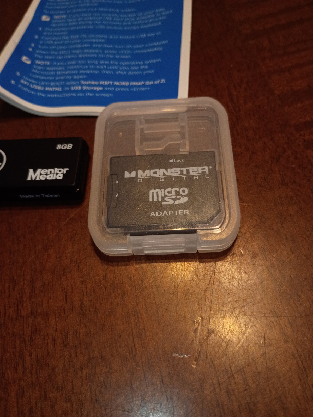 Dell Media Mentor 8GB Windows 10 64~Bit Recovery Media USB & Micro SD Adapter