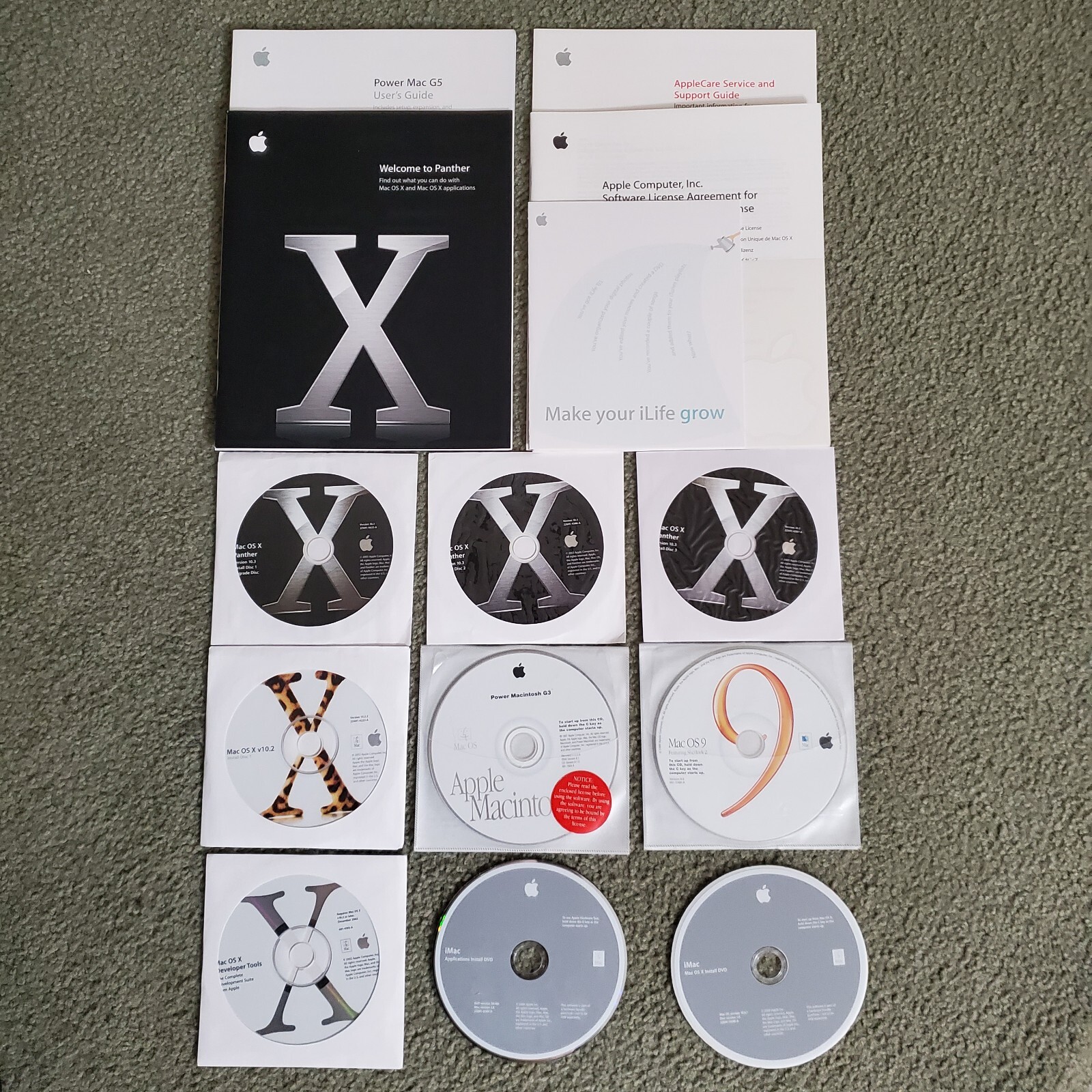 Apple Mac Software Panther Mac OS X 10.2, also known as Jaguar and OS9