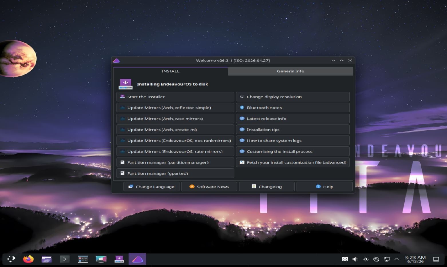 EndeavourOS TITAN-Neo June 2026 Installer USB Bootable USA Same Day Shipping
