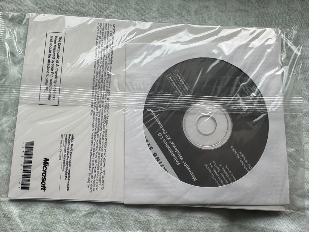 MICROSOFT WINDOWS XP PROFESSIONAL w/SP2 FULL OPERATING SYSTEM MS WIN PRO 32 Bit