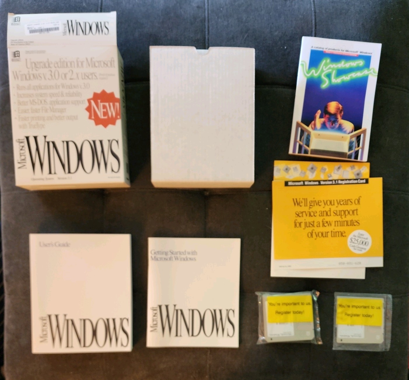 Microsoft Windows 3.1 Upgrade Edition 29220 Retail Box Floppy 3.5″ English
