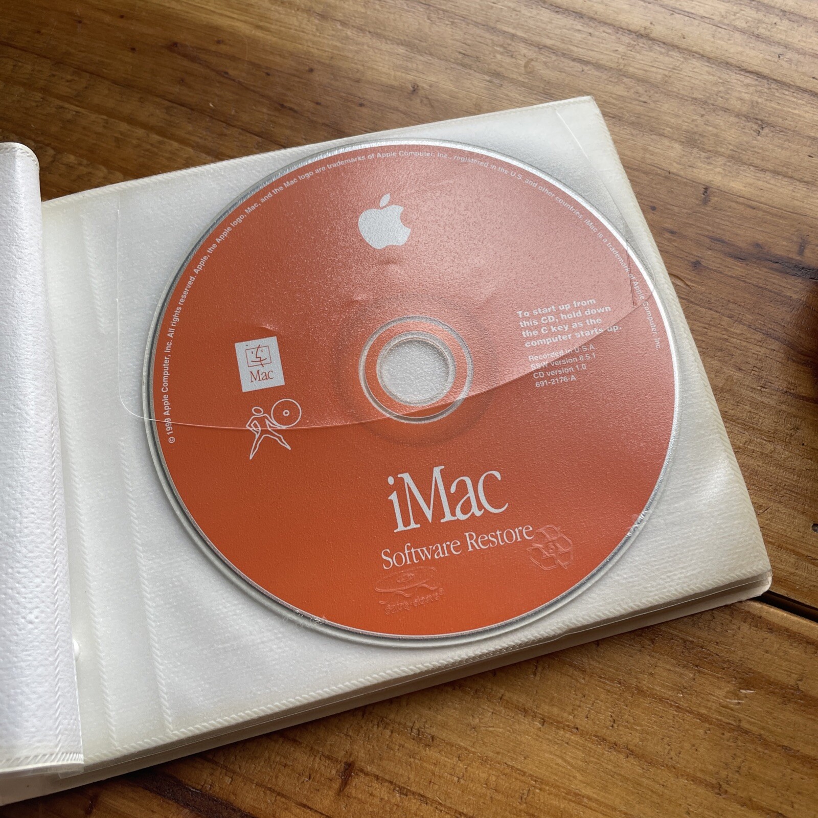Apple iMac Software Install And Restore CD Pack Version 8.5.1 1998 1999