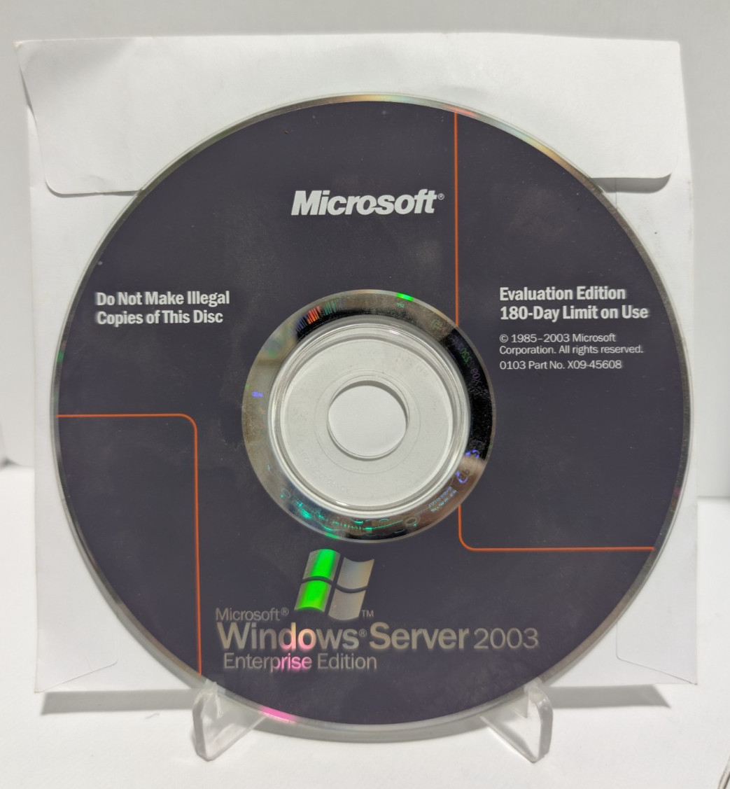 Microsoft Windows Server 2003 Enterprise – Evaluation CD Only – USED