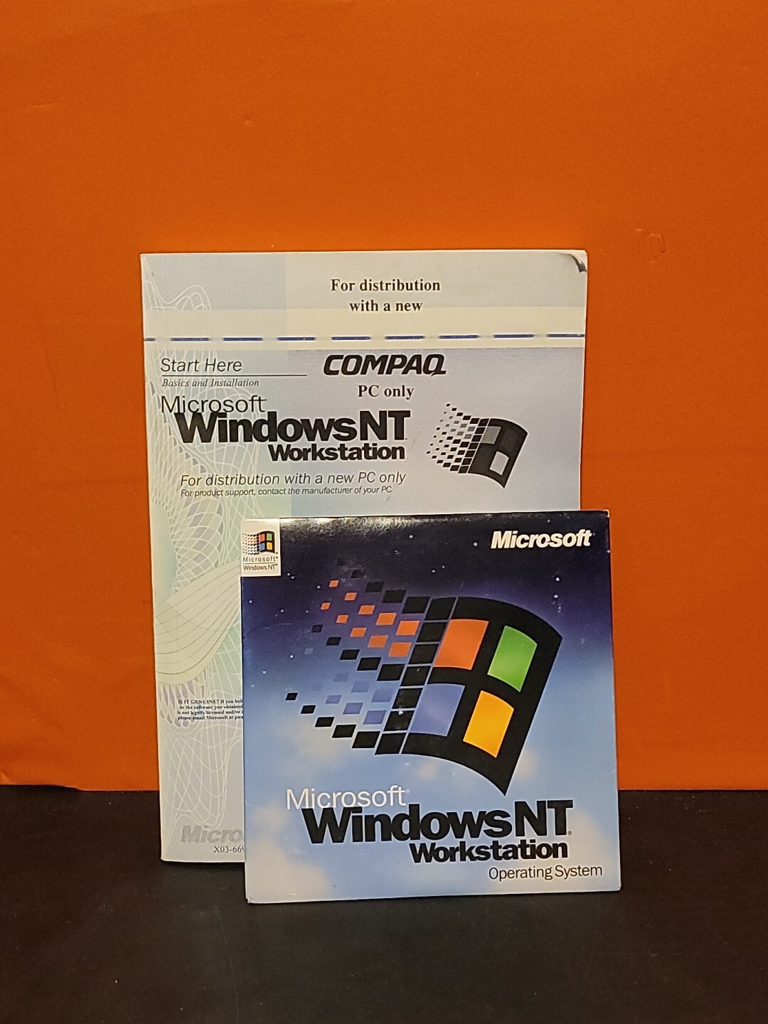 Vtg Microsoft Windows NT Workstation Operating System V4.0 w Key & Book ~ New