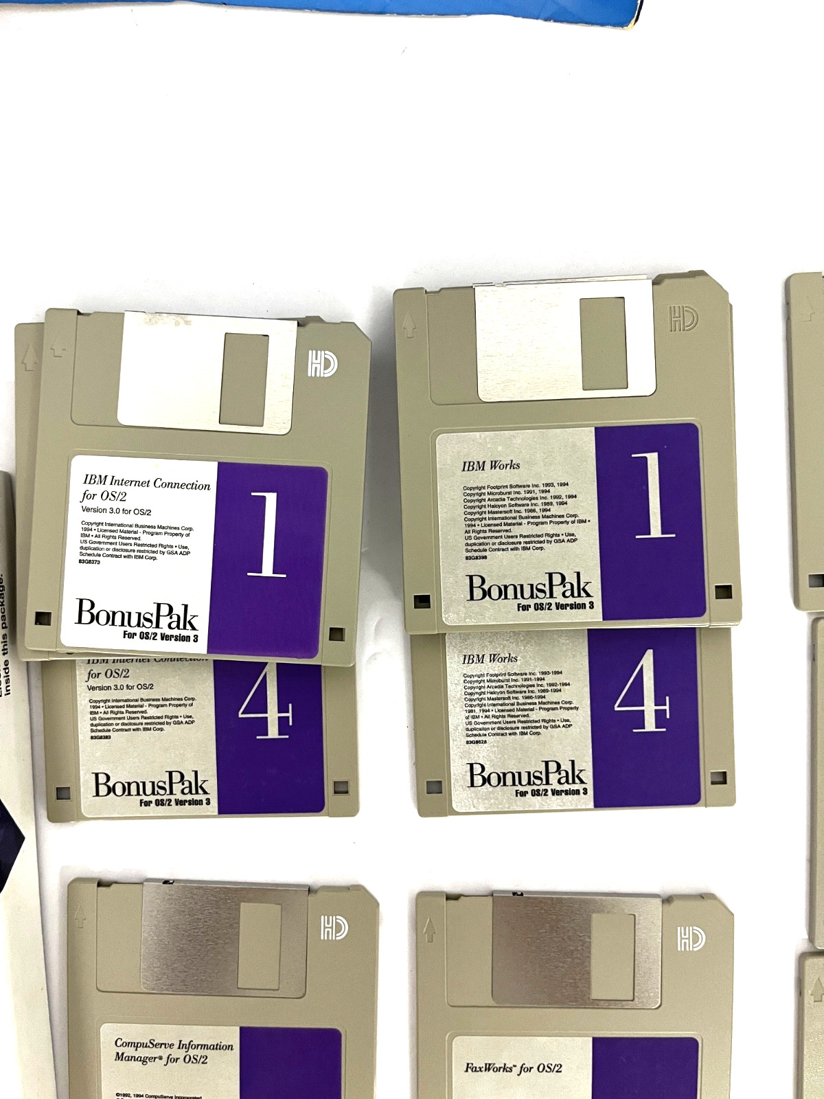 Vintage IBM OS/2 Warp Upgrade/Installation Package vs3. Also Includes Bonus Pac.