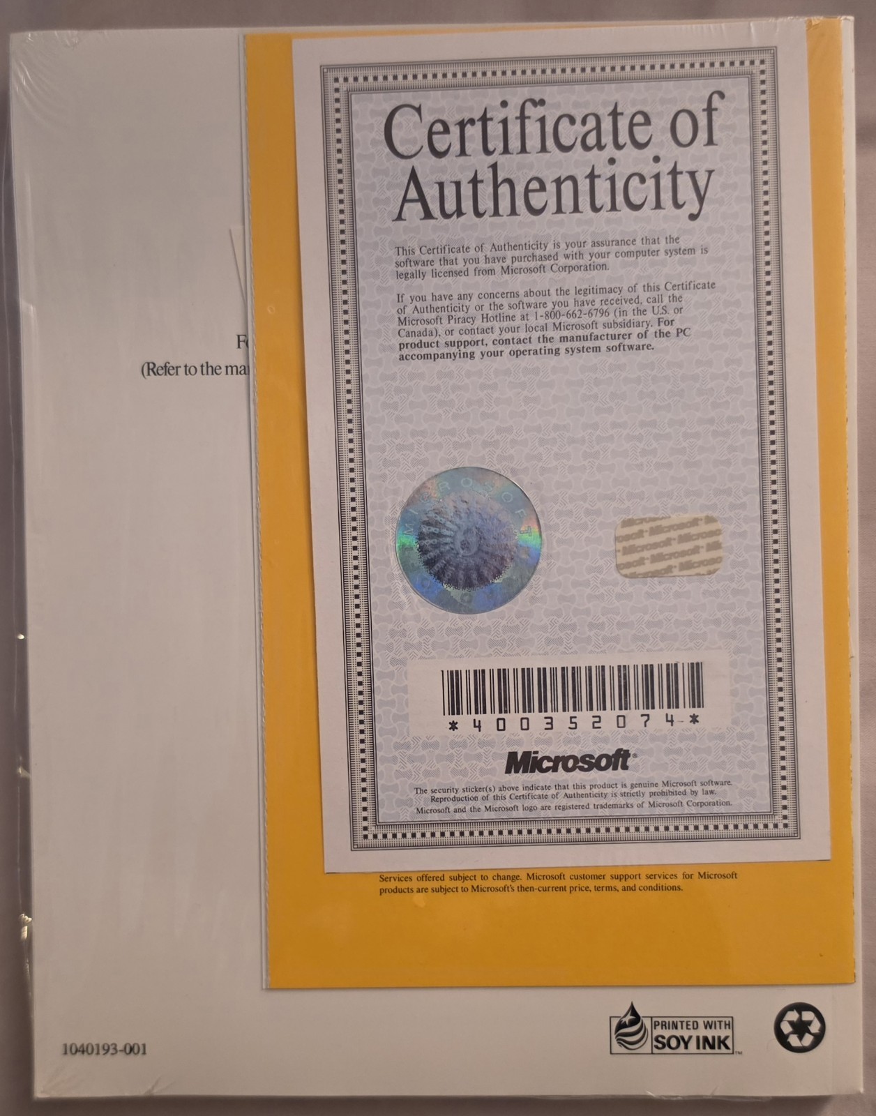 Vintage Microsoft MS-DOS 6 User’s Guide Operating System Manual SEALED New COA