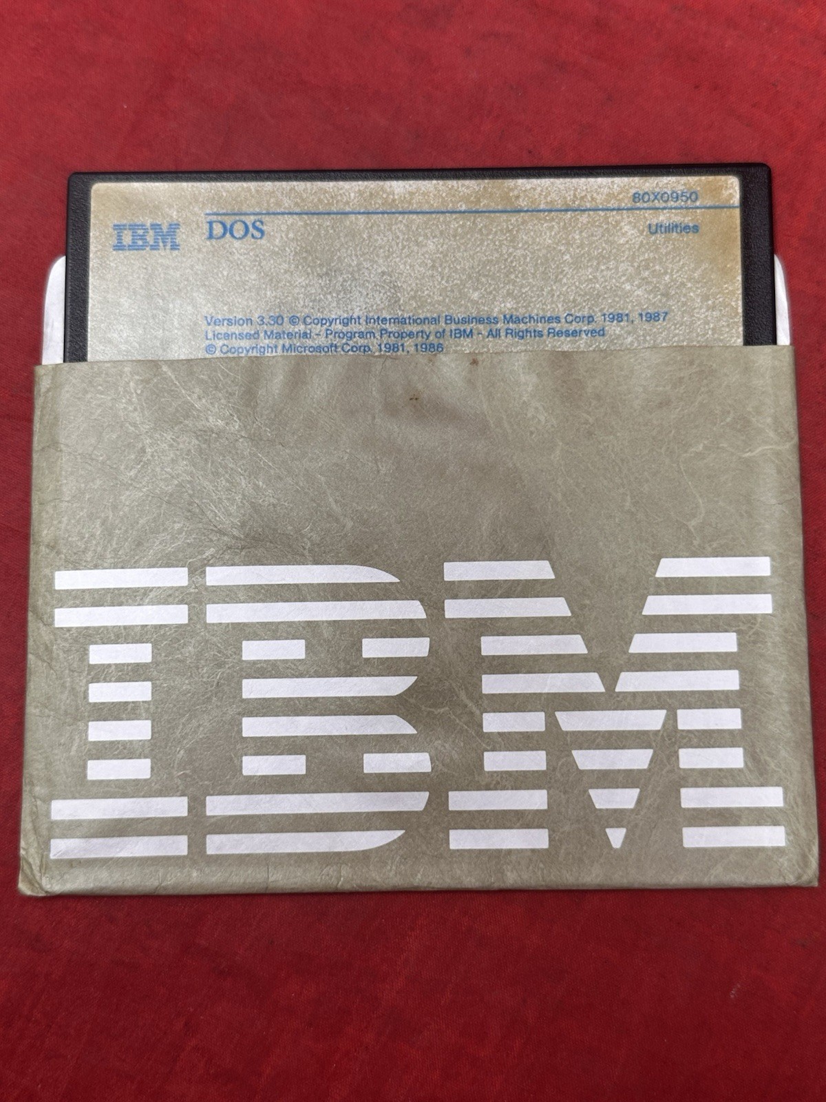 IBM DOS 3.30 5.25″ OS 80X0929 80X0735 80X0950 Utilities Startup Microsoft 1987