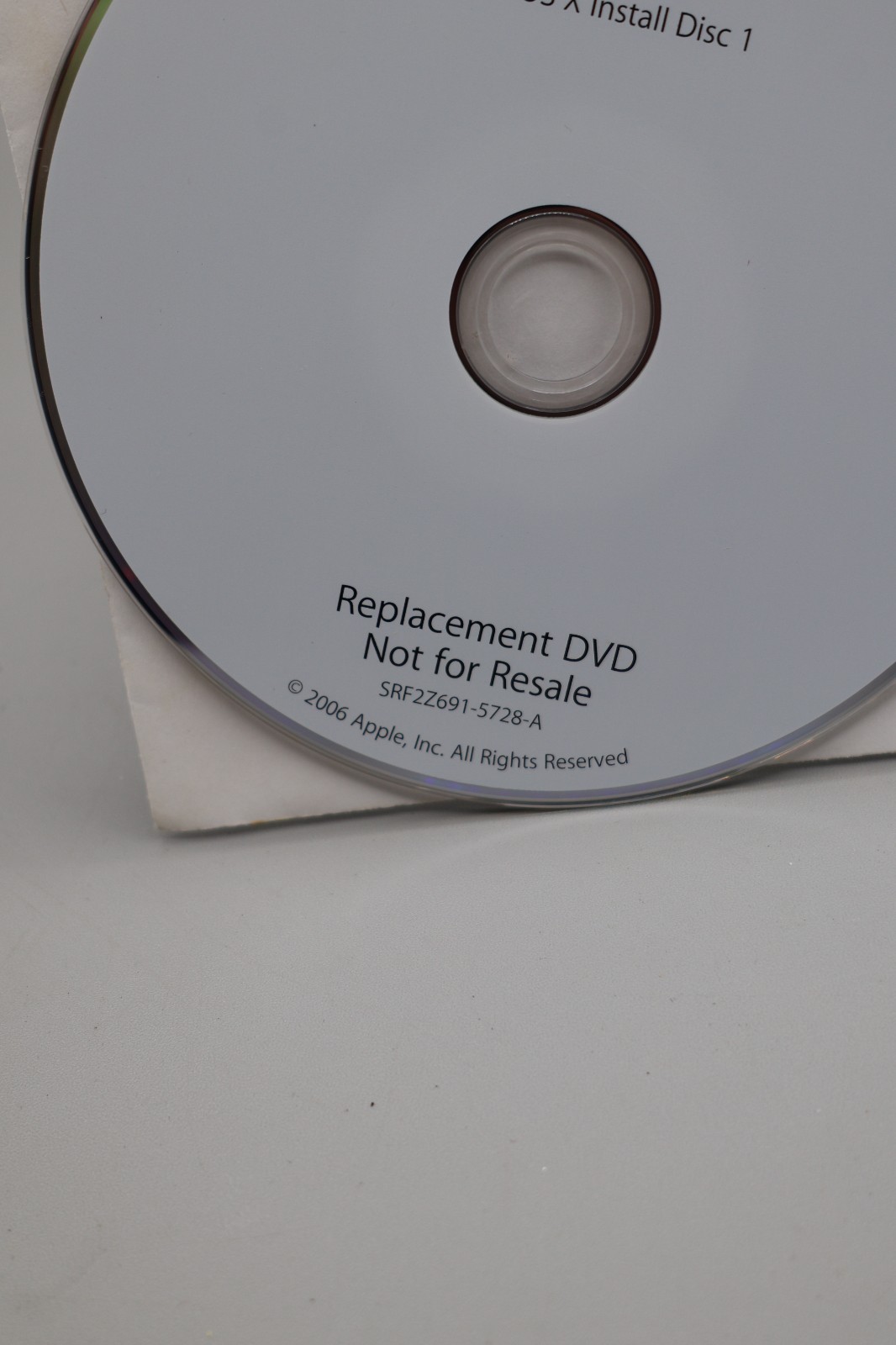 RARE 2006- NOT FOR RESALE- Ibook G4 Mac Os X Install Disc 1- SRF2Z691-5728-A