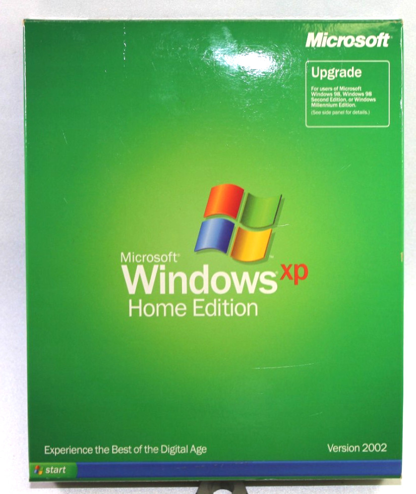 WINDOWS XP HOME EDITION UPGRADE 2002 CD OS with Key in Original Package