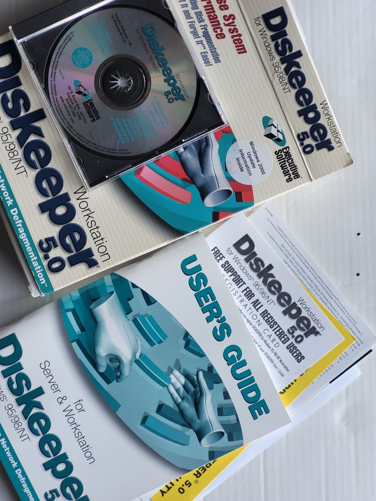 rare Diskeeper 5.0 defragmentation software for Window 95 98 NT workstation