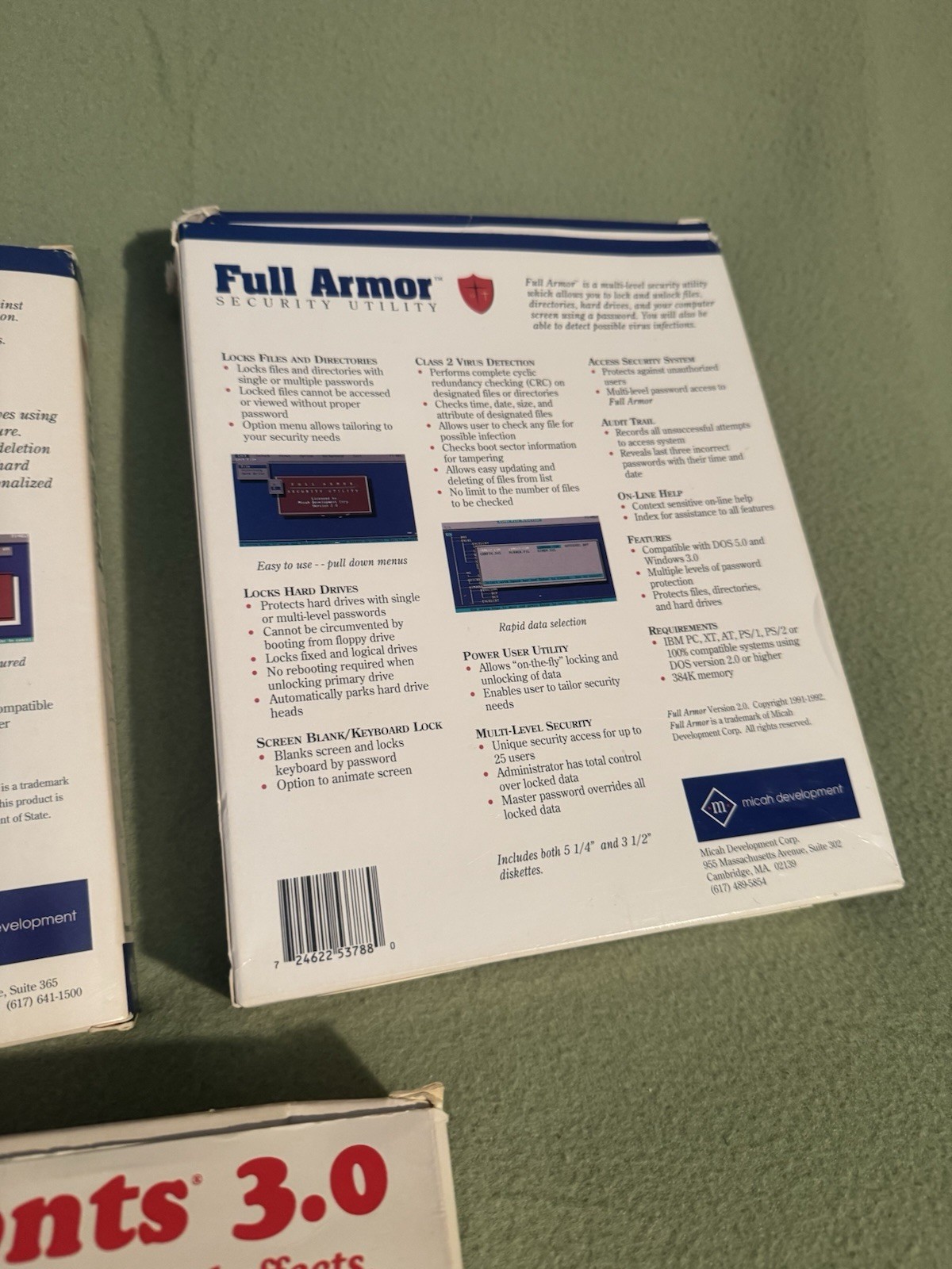 Vintage 90s Windows Software Lot More Fonts Pc Protection Full Armor & Shield