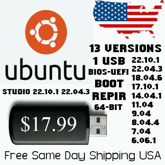 Ubuntu Multi Boot USB – 13 Versions of Ubuntu Desktop + Ubuntu Studio + Fastest!