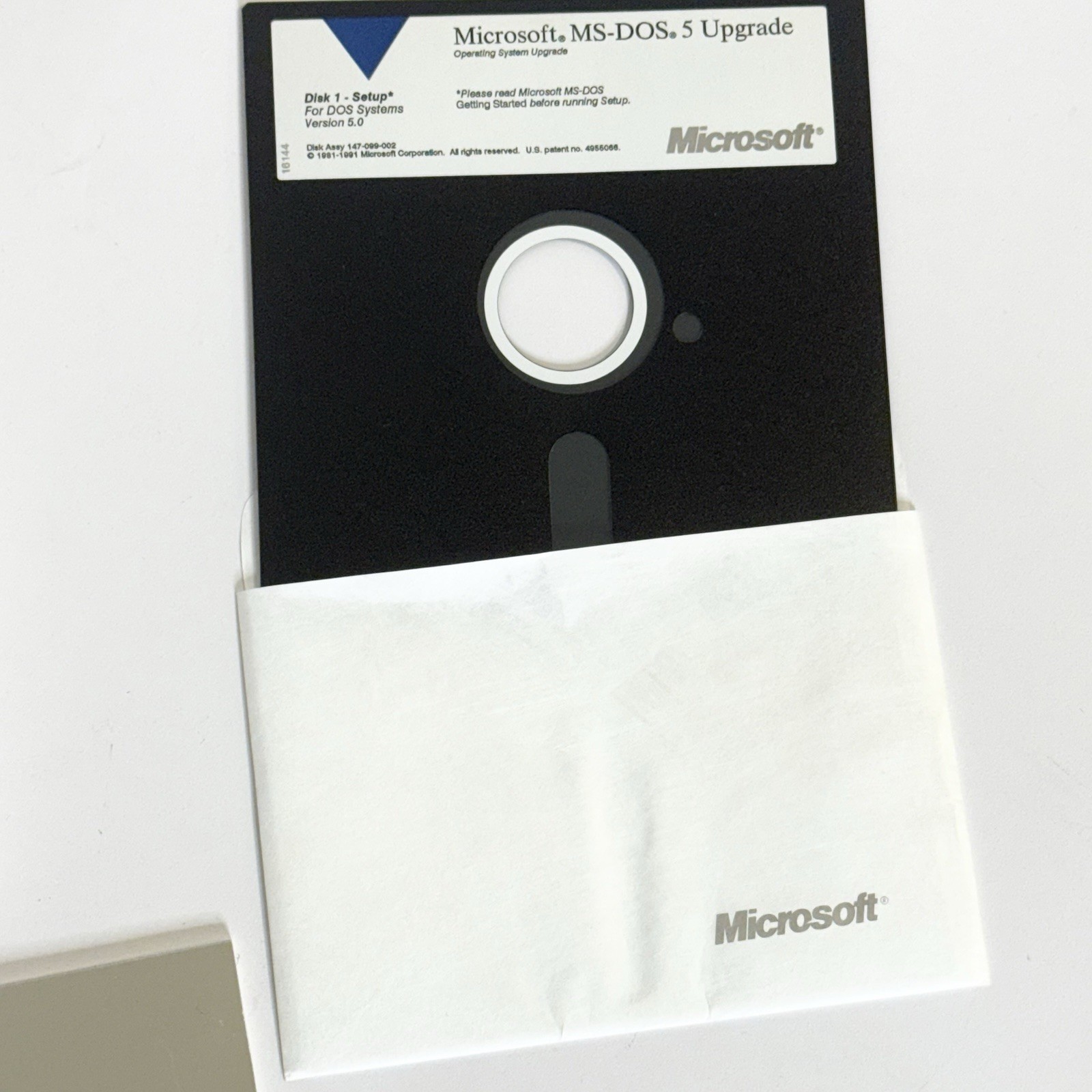 Microsoft MS-DOS 5 Operating System Upgrade 5.25″ Disks & Manuals Vintage 1991