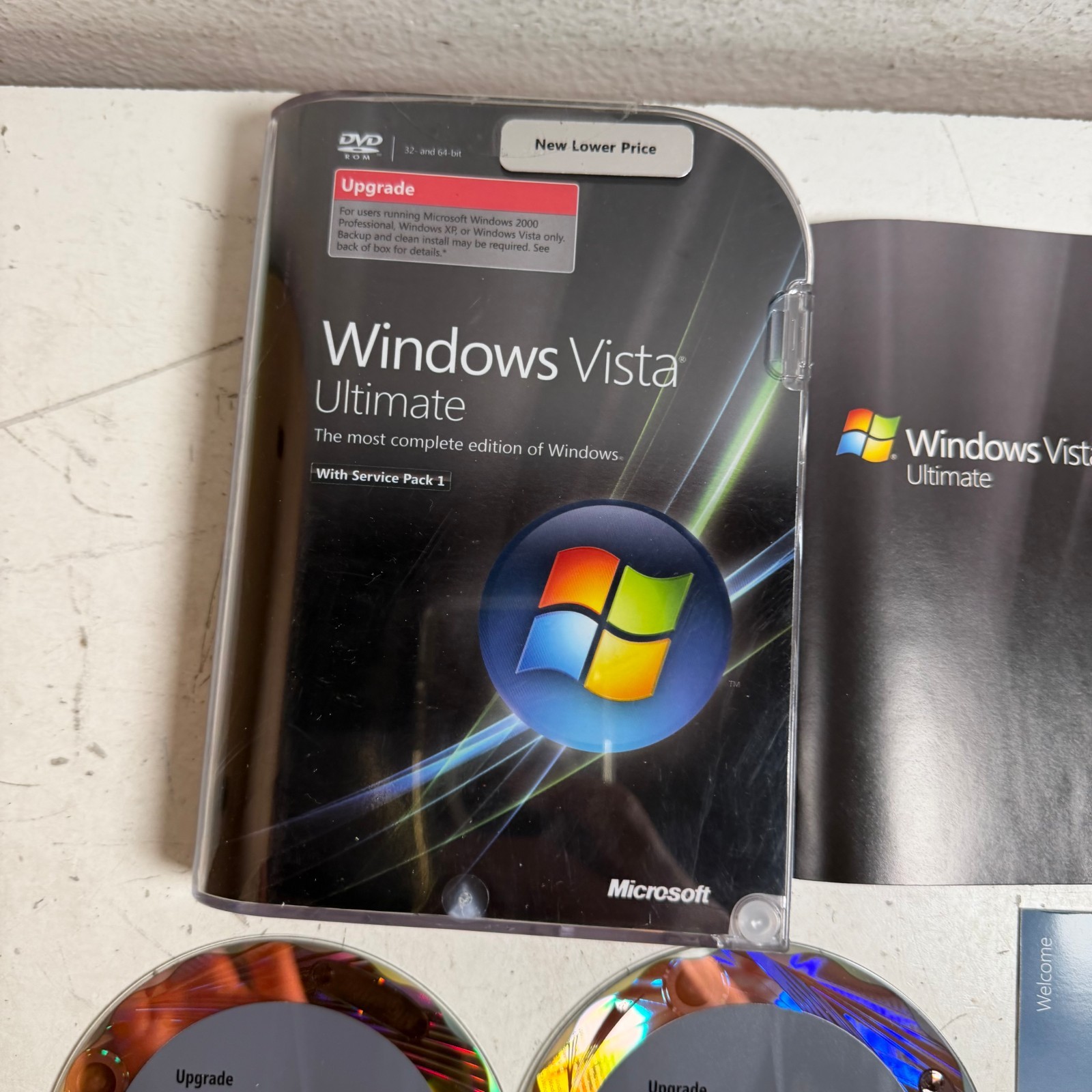Microsoft Windows Vista Ultimate with Service Pack 1 66R-02262 Upgrade Package